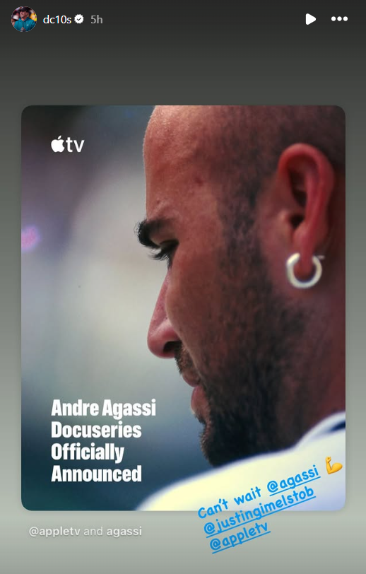 Screenshot from Darren Cahill's Instagram story