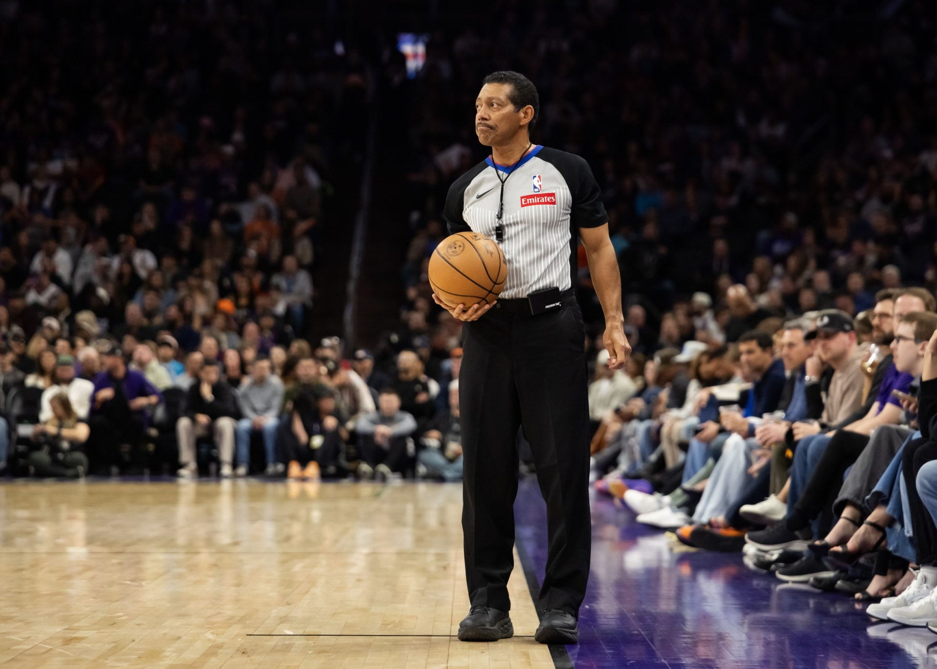 NBA referee Bill Kennedy during the Sacramento Kings game against the Phoenix Suns at Footprint Center.