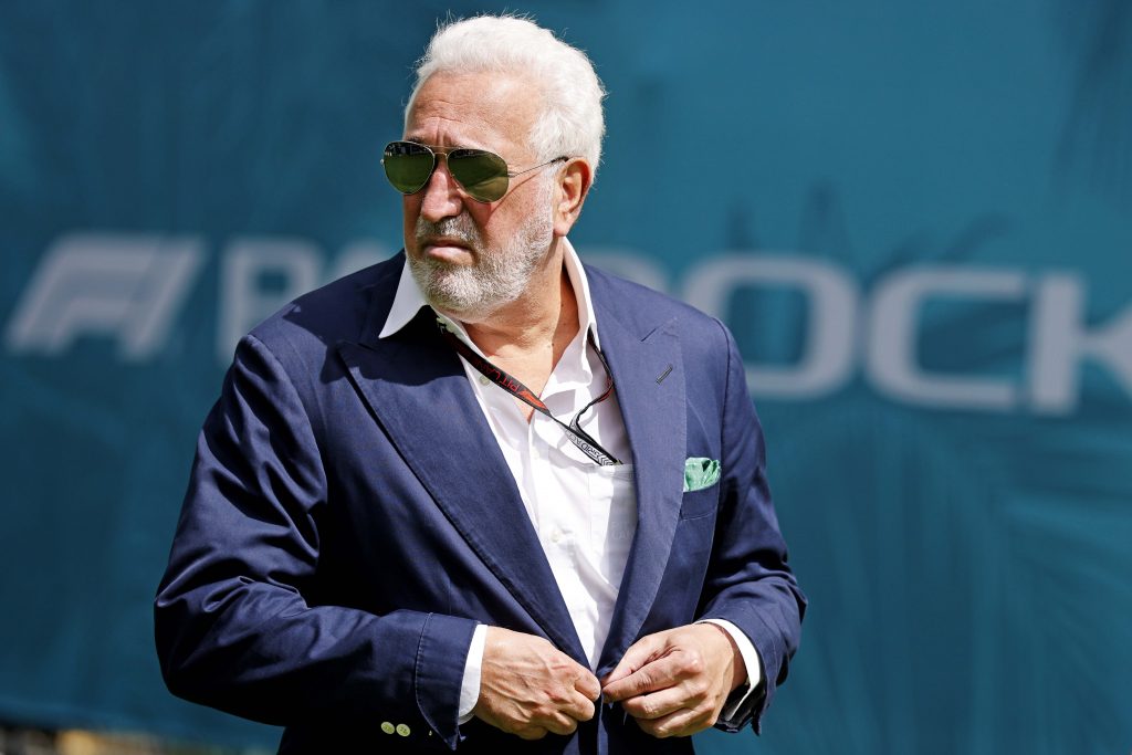 Aston Martin F1 owner Lawrence Stroll at the 2024 Miami Grand Prix. Mandatory Credit: Peter Casey-Imagn Images