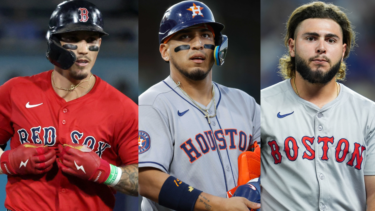 (Left to Right) Jarren Duran, Isaac Paredes, Wilyer Abreu (Images from - IMAGN)
