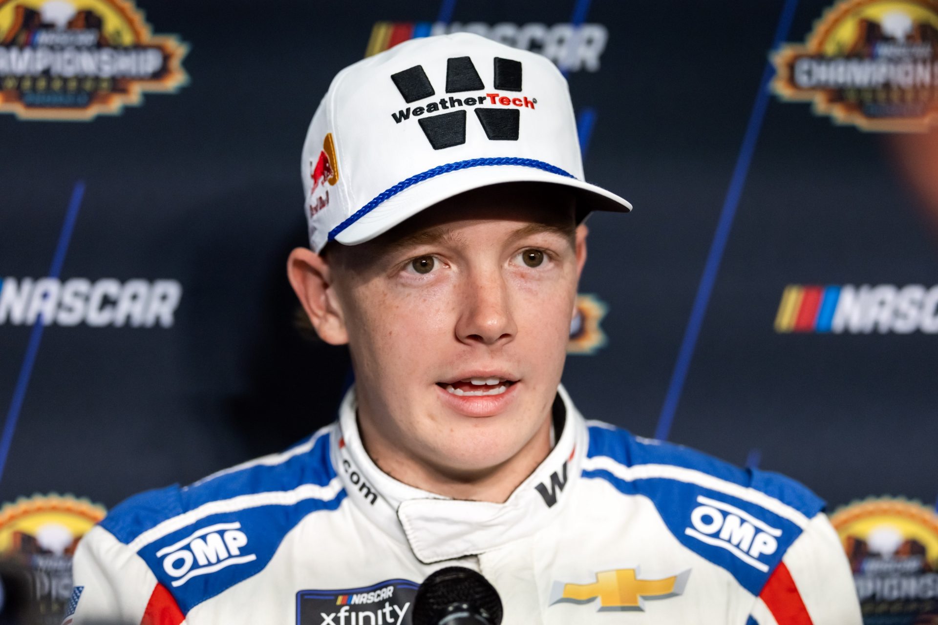 NASCAR Xfinity Series driver Connor Zilisch during Championship Four media day at Phoenix Raceway.