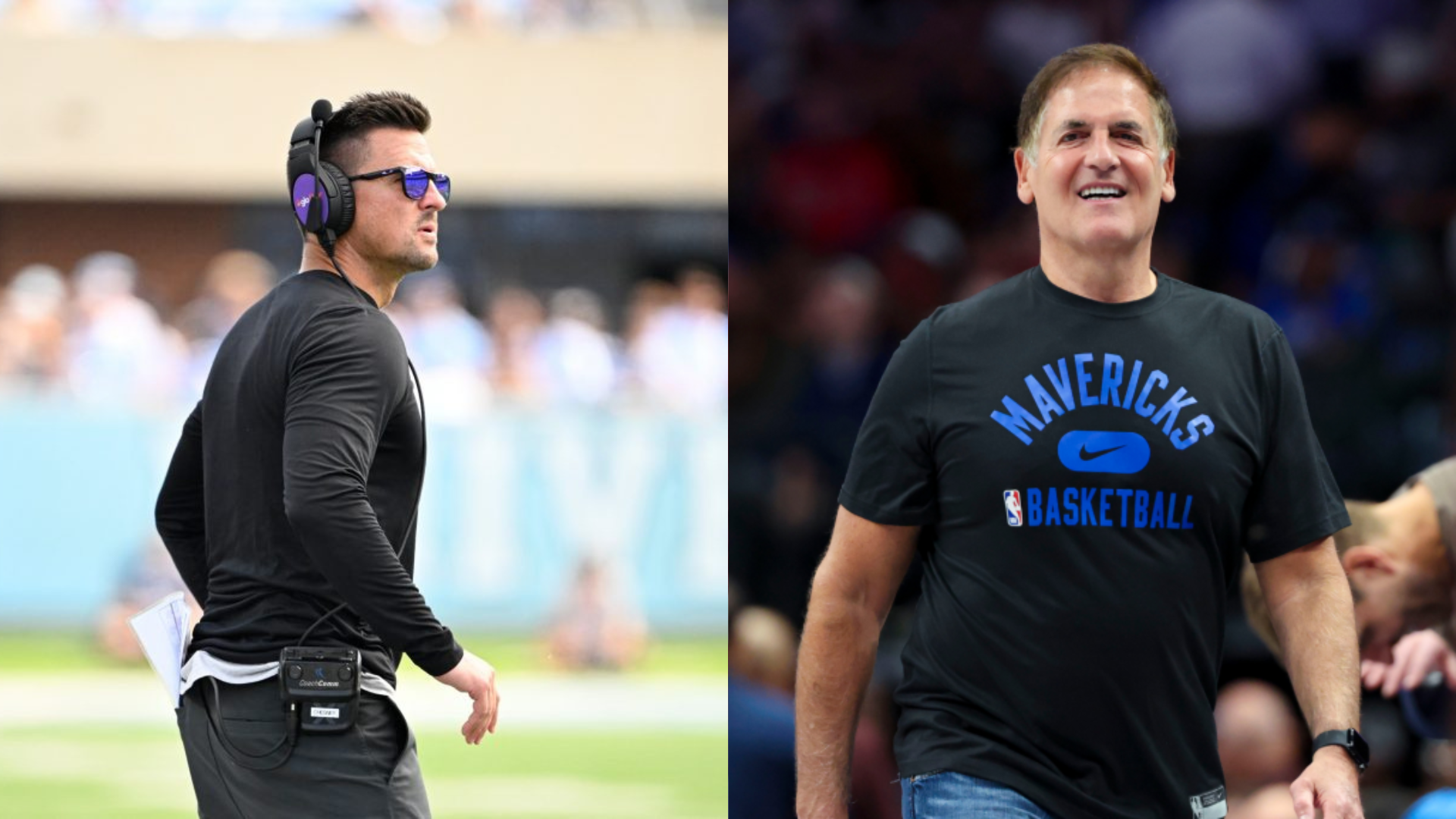 Bob Chesney and Mark Cuban. - Source: Imagn