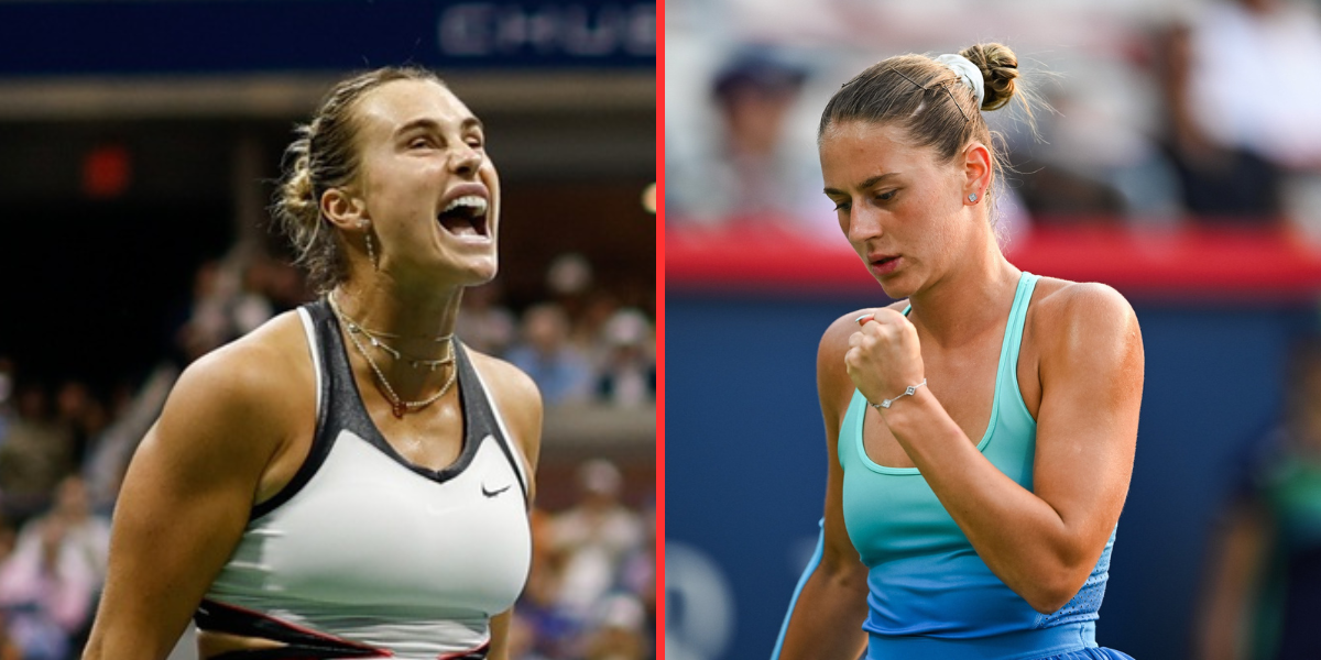 Aryna Sabalenka (left), Marta Kostyuk (right), Sources: Imagn