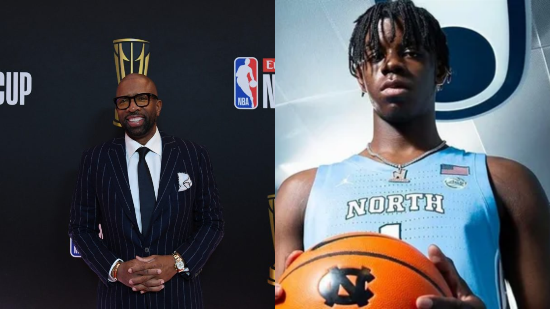 Kenny Smith and Caleb Wilson. - Source: Imagn