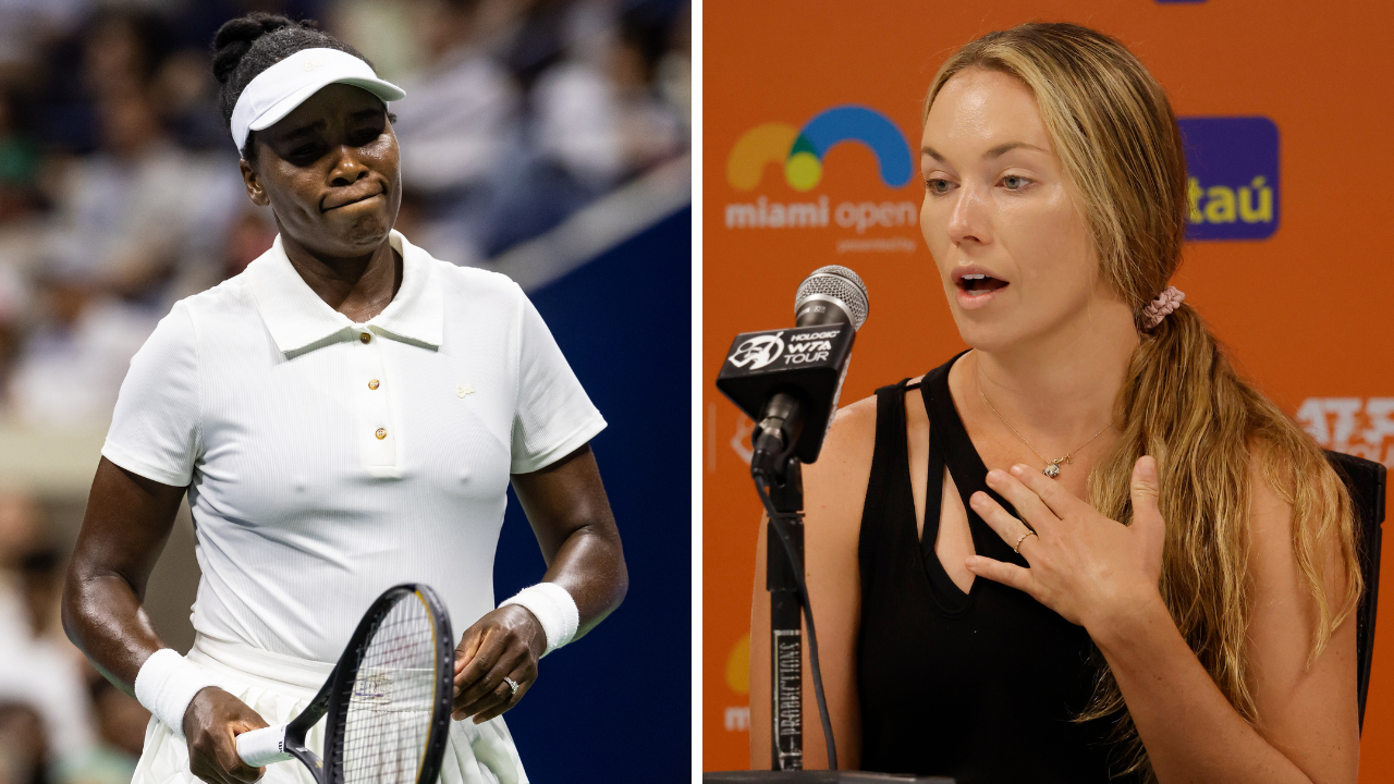 Venus Williams (L) and Danielle Collins | Image Source: Imagn