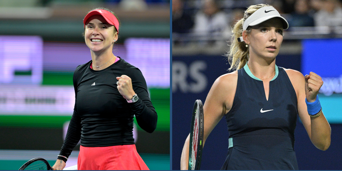 Elina Svitolina (L) and Katie Boulter. (Image credits: Imagn)