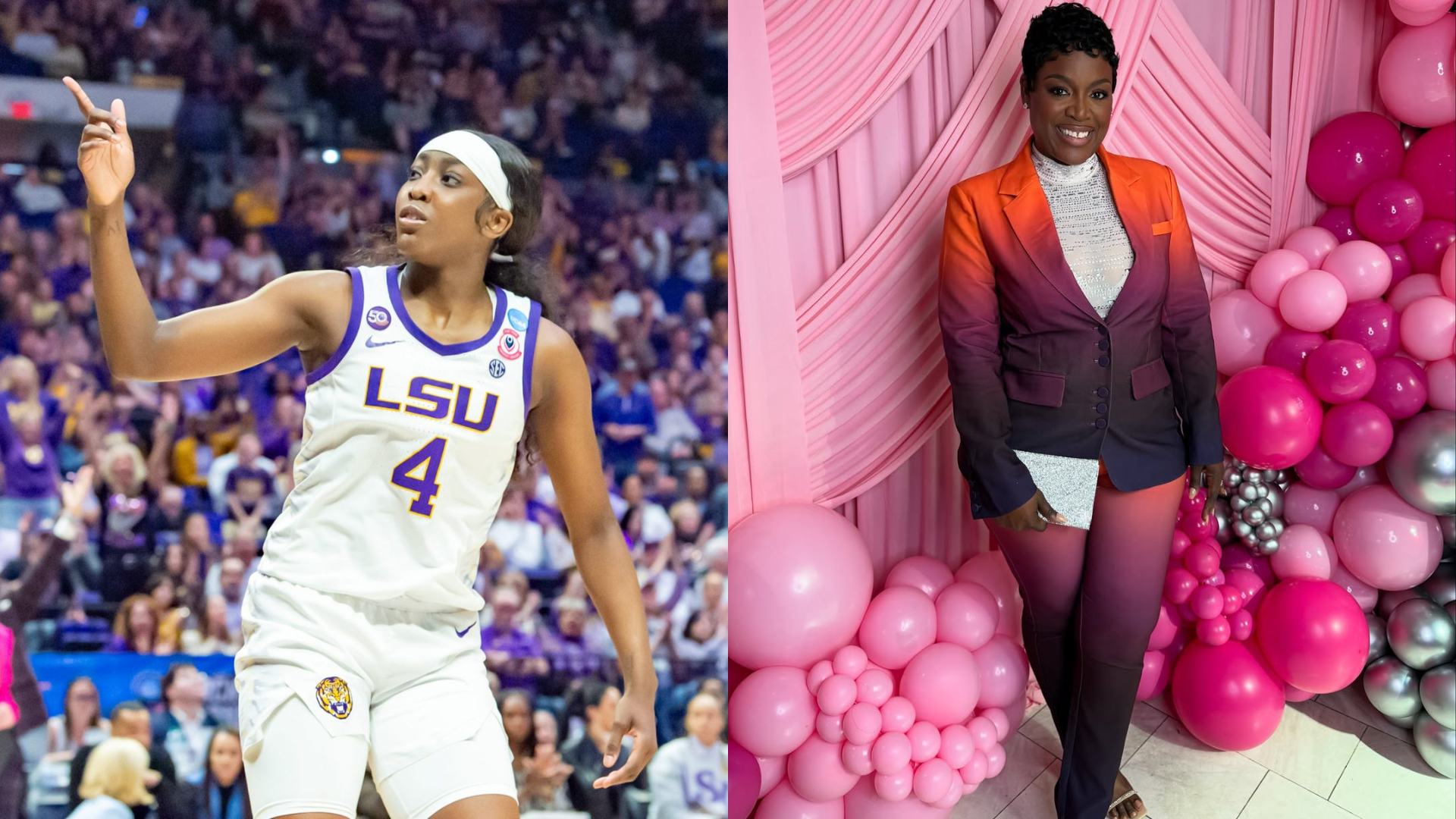 Flau'jae Johnson and Kia Brooks. - Source: Imagn, https://www.instagram.com/p/DS9T45xDrBH/?img_index=1