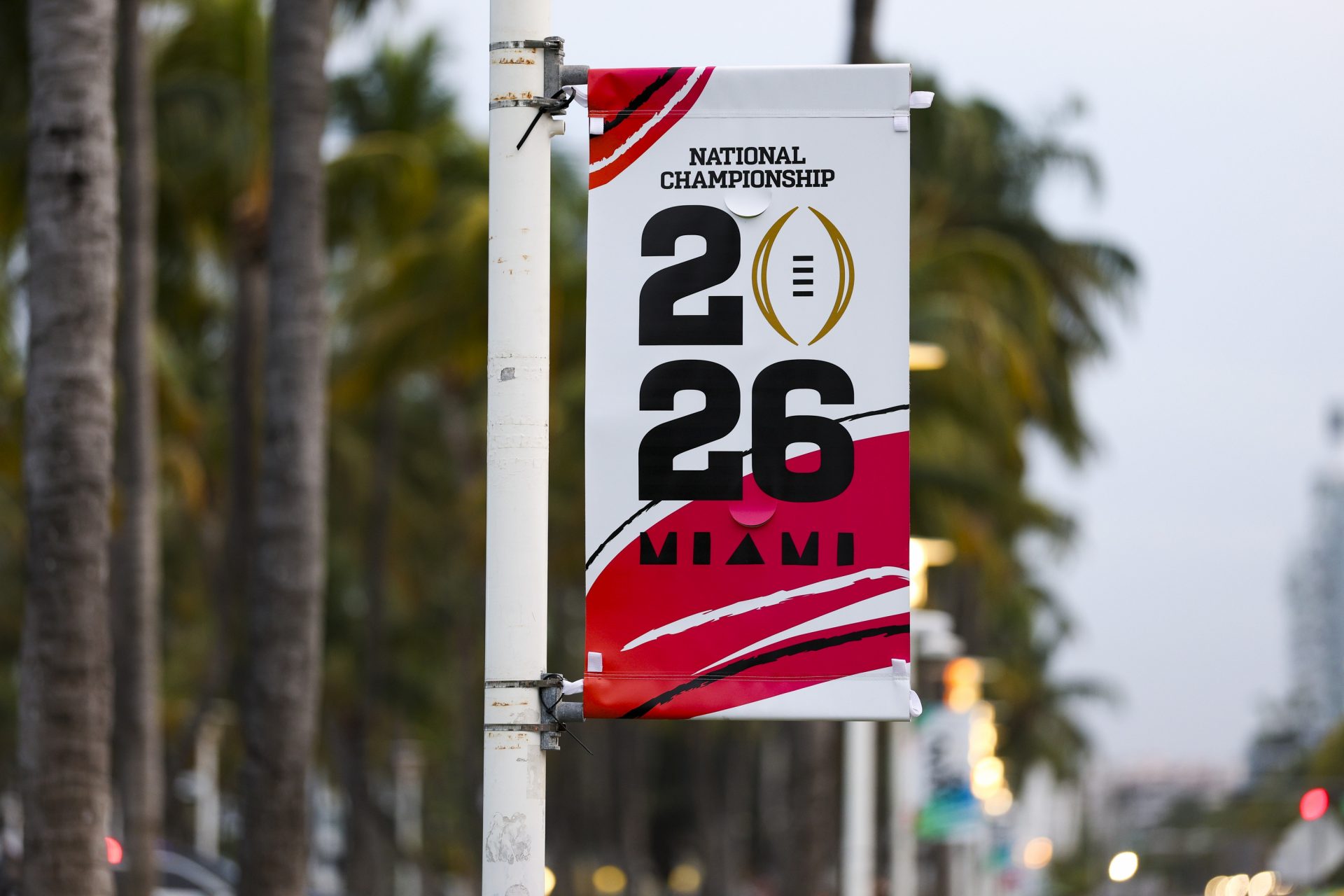 a general view of the Miami Beach before the College Football National Championship between the Indiana Hoosiers and the Miami Hurricanes in Miami Florida.