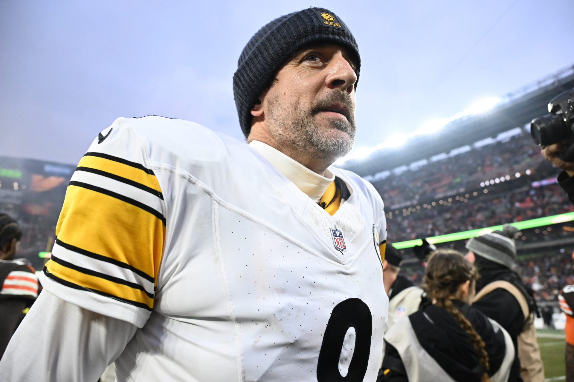 Pittsburgh Steelers quarterback Aaron Rodgers.
Source: Ken Blaze-Imagn Images