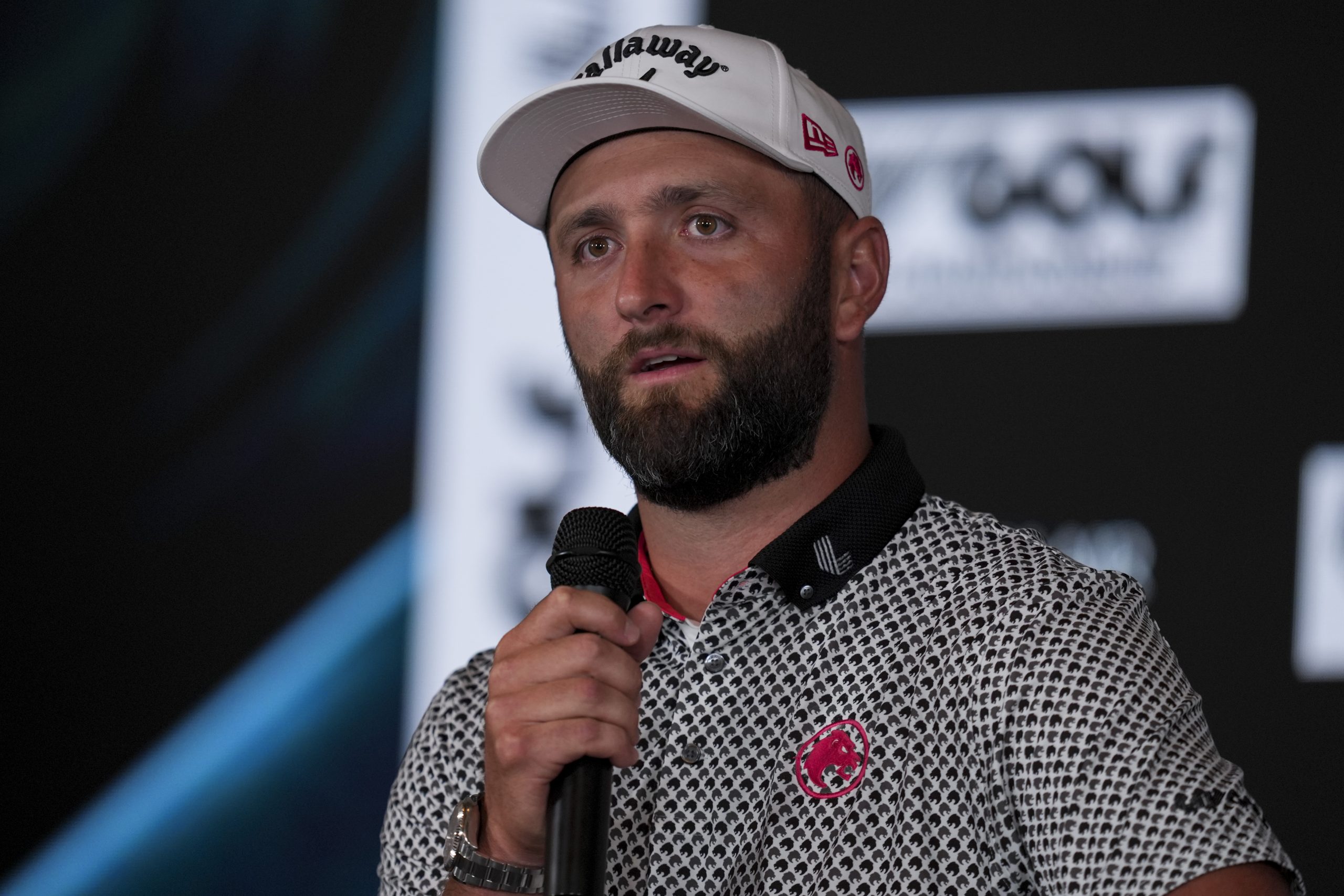 Jon Rahm at the LIV Golf Michigan (Image Credit: Imagn)