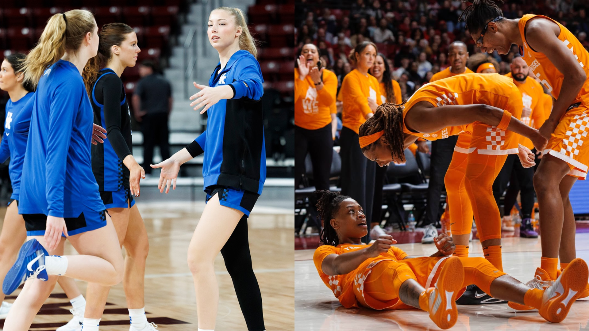 Kentucky Wildcats and Tennessee Volunteers. - Source: https://www.instagram.com/p/DTvwcZ4kii9/?img_index=1, https://www.instagram.com/p/DTqh_UgDuq4/?img_index=2