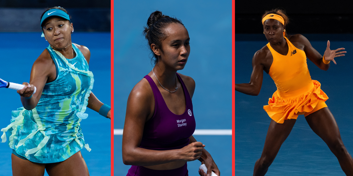 Naomi Osaka, Leylah Fernandez, and Coco Gauff. (Images by Imagn)