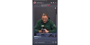 Boesiger's reaction to Jordan Larson's retirement