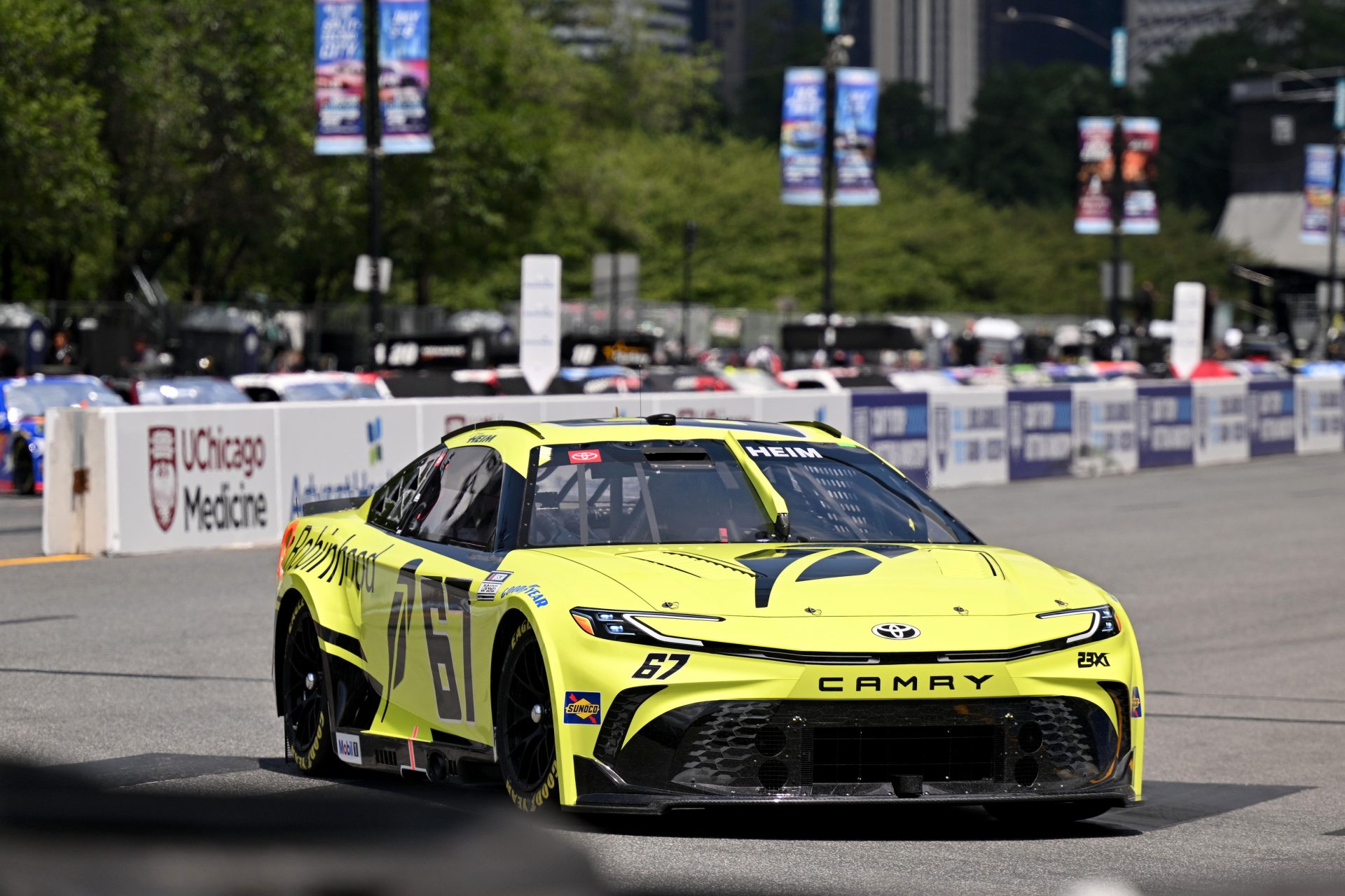NASCAR Cup Series driver Corey Heim (67) during qualifying for the Grant Park 165 at Chicago Street Race.