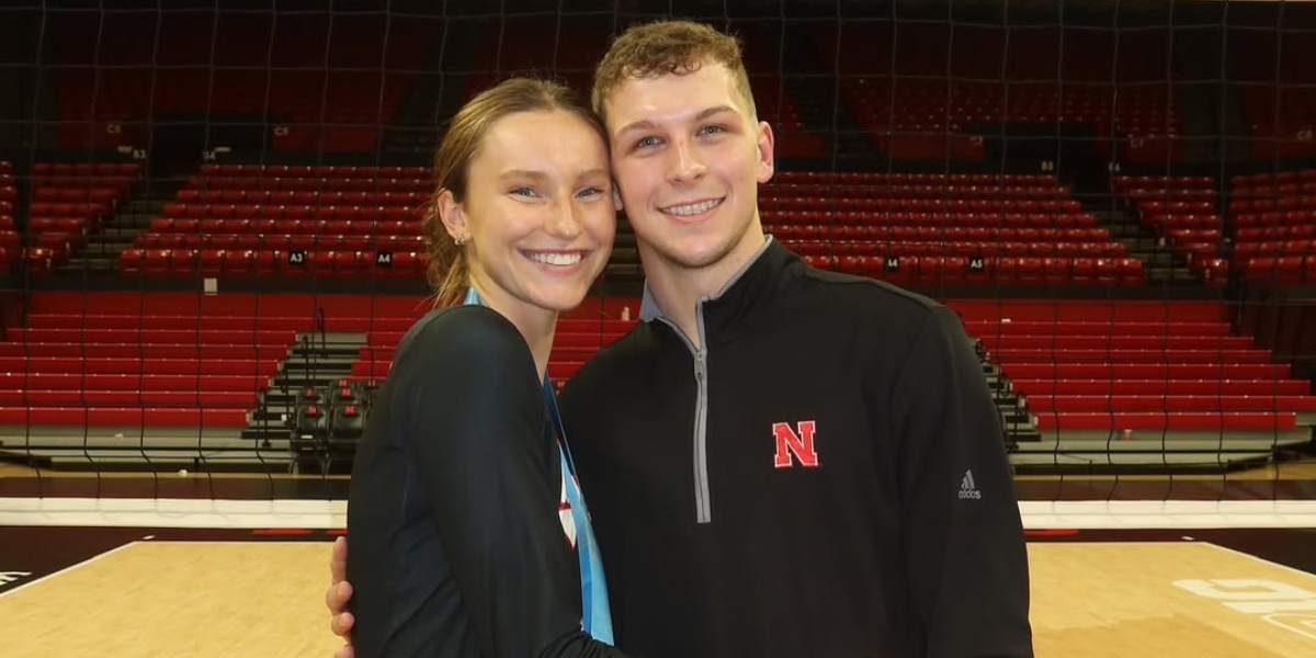 Nebraska's Bergen Reilly and her Boyfriend Cale Jacobsen - Instagram/@@bergenreilly