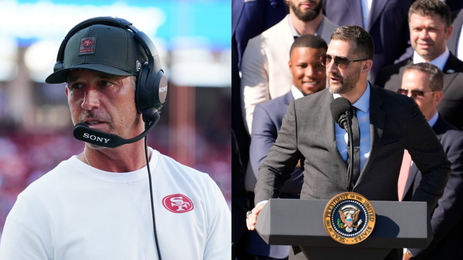 Nick Sirianni and Kyle Shanahan. - Source: Imagn