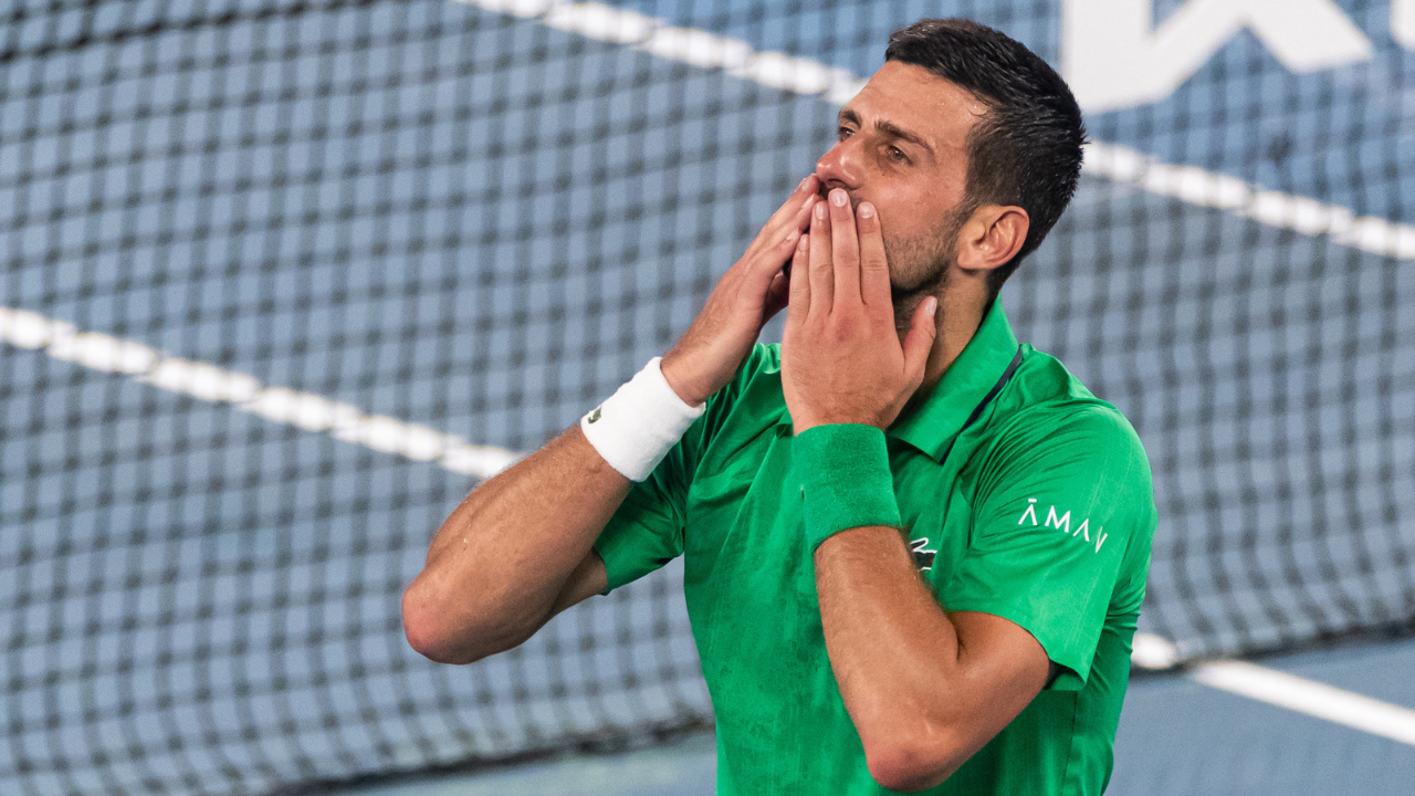Novak Djokovic pictured at the 2026 Australian Open | Image Source: Imagn