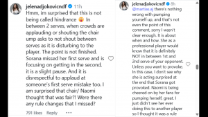 Novak Djokovic wife Jelena Naomi Osaka Australian Open