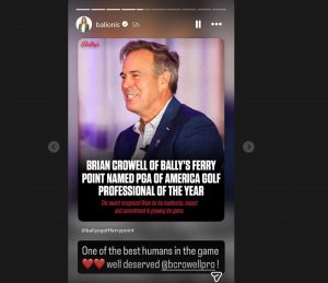 Amanda Balionis Praises Veteran After PGA of America 2026 Award