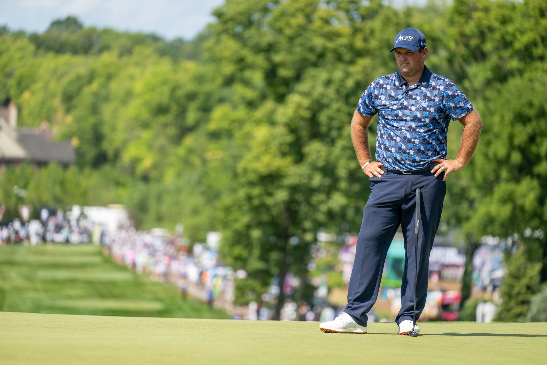 Patrick Reed clicked during LIV Golf [Image via Imagn]