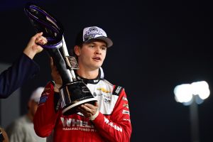 Nov Xfinity Series driver Jesse Love (2) celebrates his victory of the Xfinity Series Championship race at Phoenix Raceway. (Source: Imagn)