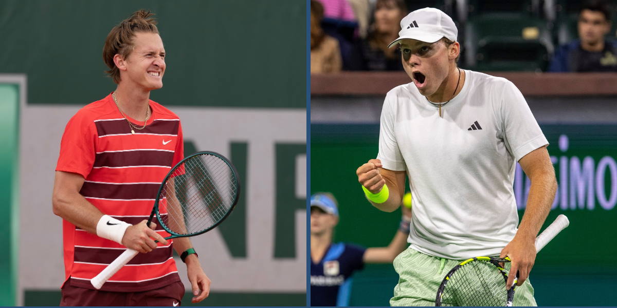 Sebastian Korda (L) and Alex Michelsen. (Image credits: Imagn)