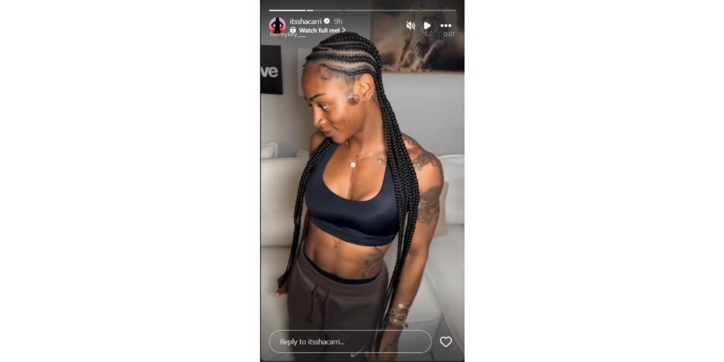 Sha'Carri Richardson's new haisrtyle 