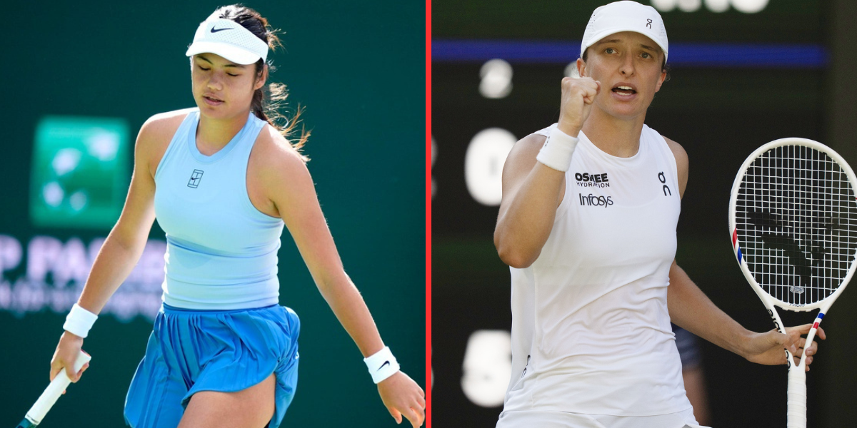 Emma Raducanu (left), Iga Swiatek (right), Sources: Imagn