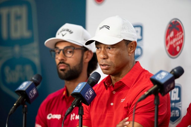 Tiger Woods Confers Akshay Bhatia With a Shocking Nickname During TGL’s Live Broadcast