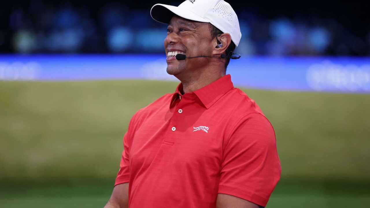 Tiger Woods at TGL (Image via Getty)