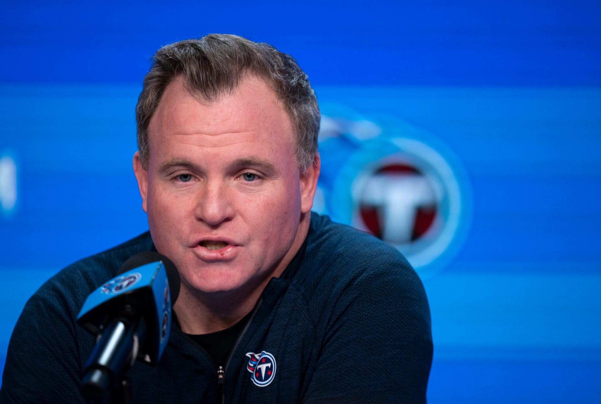 Tennessee Titans General Manager Mike Borgonzi fields questions from the media at Ascension St. Thomas Sports Park Tuesday, Jan. 6, 2026. The Titans are beginning their head coaching search this week.
