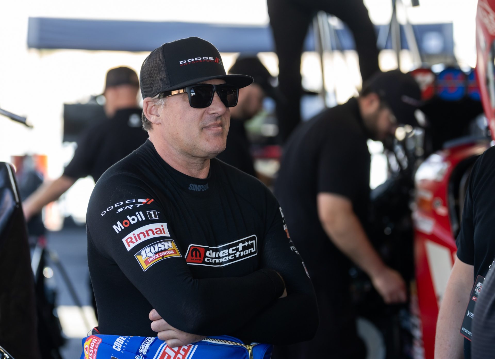 NHRA top fuel driver Tony Stewart during qualifying for the Arizona Nationals at Firebird Motorsports Park.