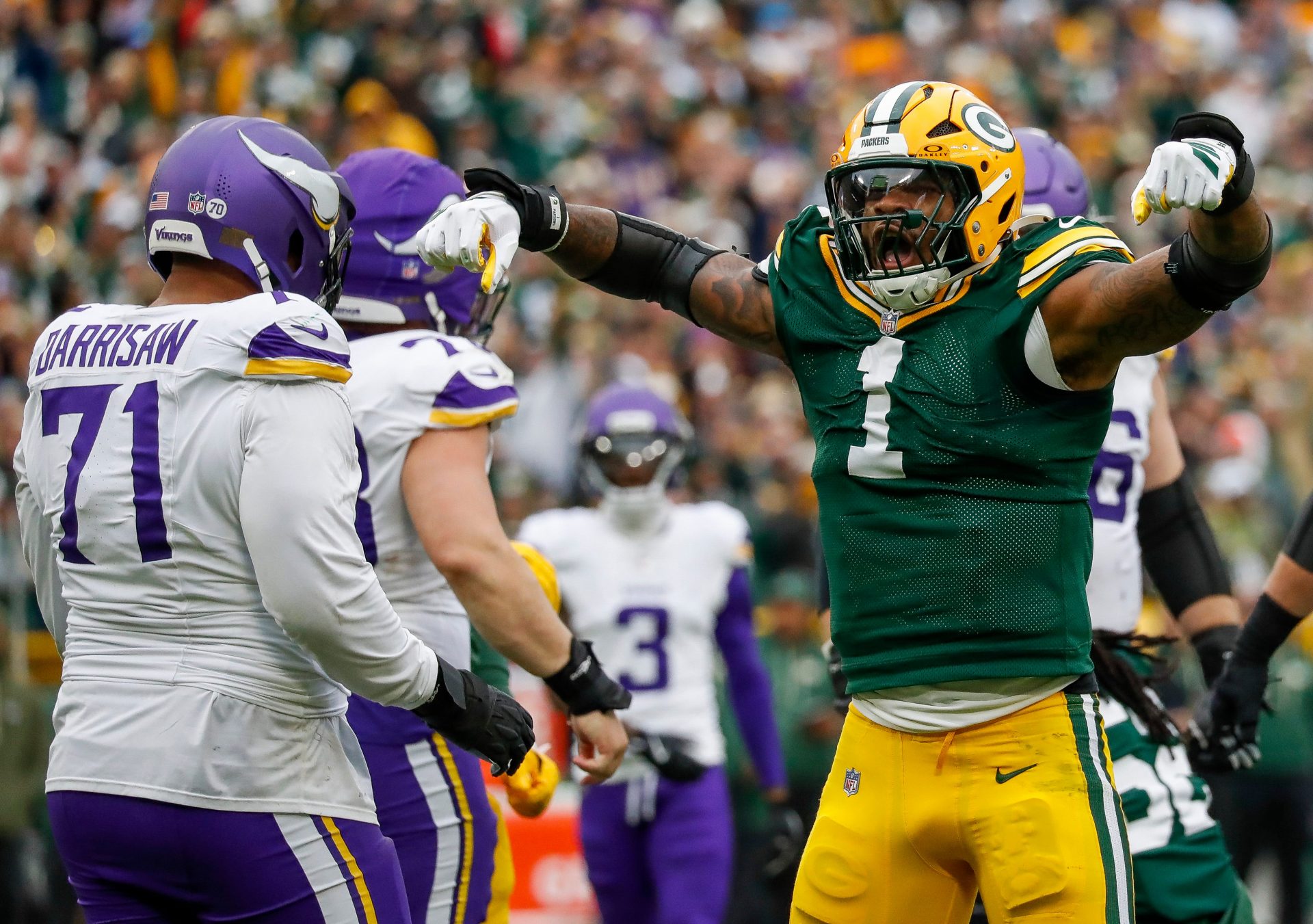 Green Bay Packers defensive end Micah Parsons. Source: IMAGN