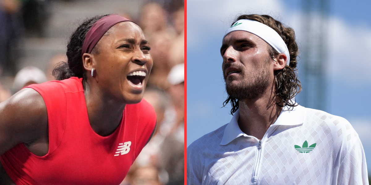 Coco Gauff (left), Stefanos Tsitsipas (right), Sources: Imagn