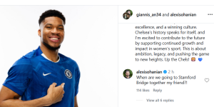 Serena Williams' husband Alexis Ohanian's comment on Giannis Antetokounmpo's Instagram post (Source: Instagram/giannis_an34)