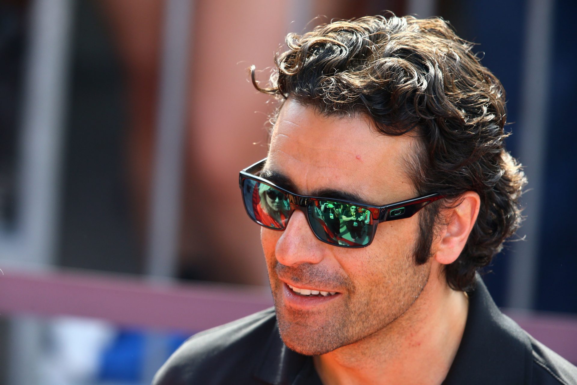IndyCar Series former driver Dario Franchitti in attendance during the 2014 Indianapolis 500 at Indianapolis Motor Speedway.
