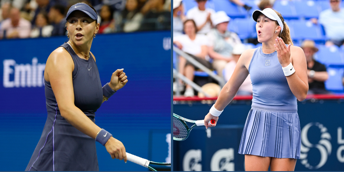 Amanda Anisimova (L) and Mirra Andreeva. (Image credits: Imagn)