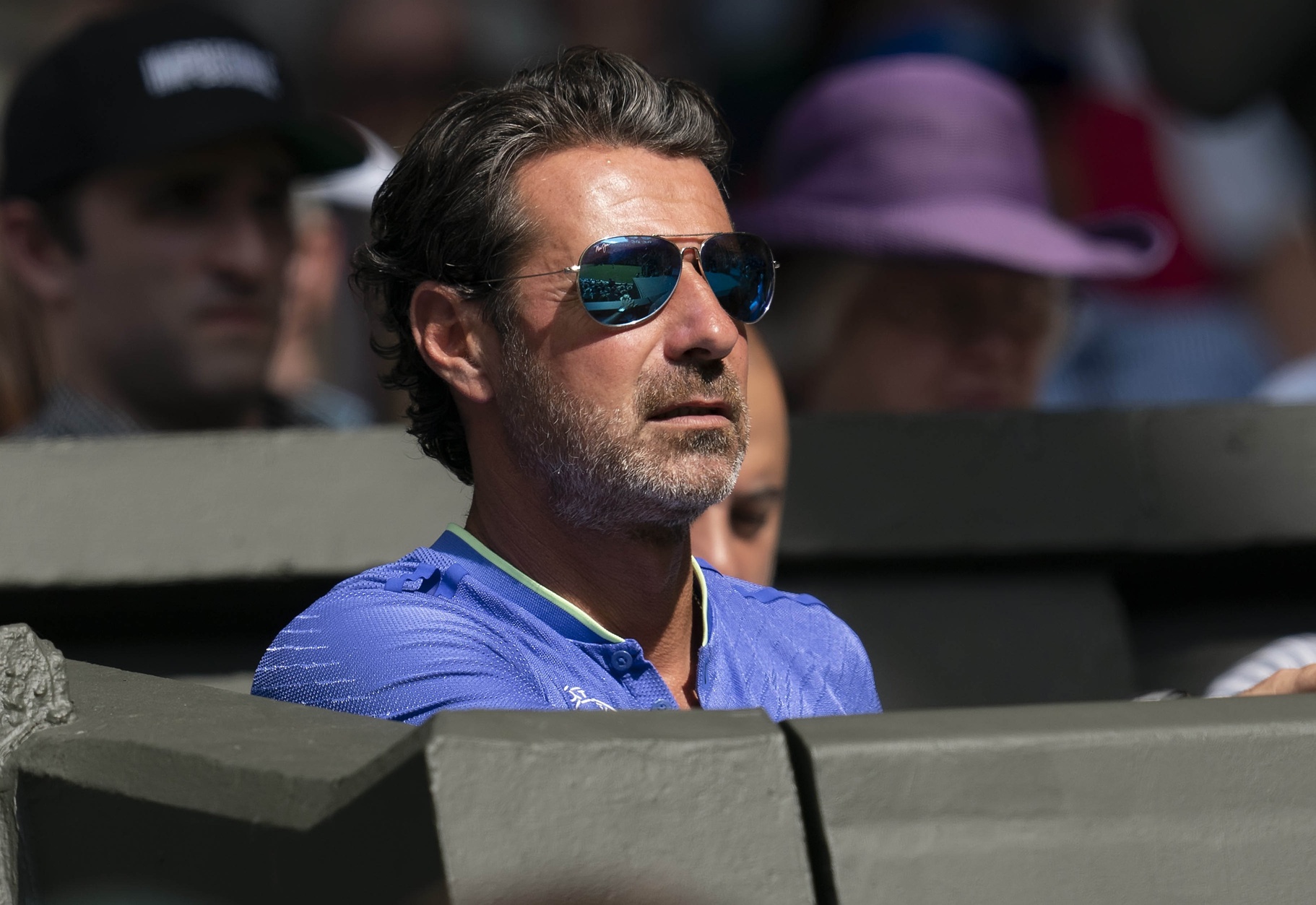 Patrick Mouratoglou in attendance for the Serena Williams (USA) and Giulia Gatto-Monticone (ITA) match on day two at the All England Lawn and Croquet Club.