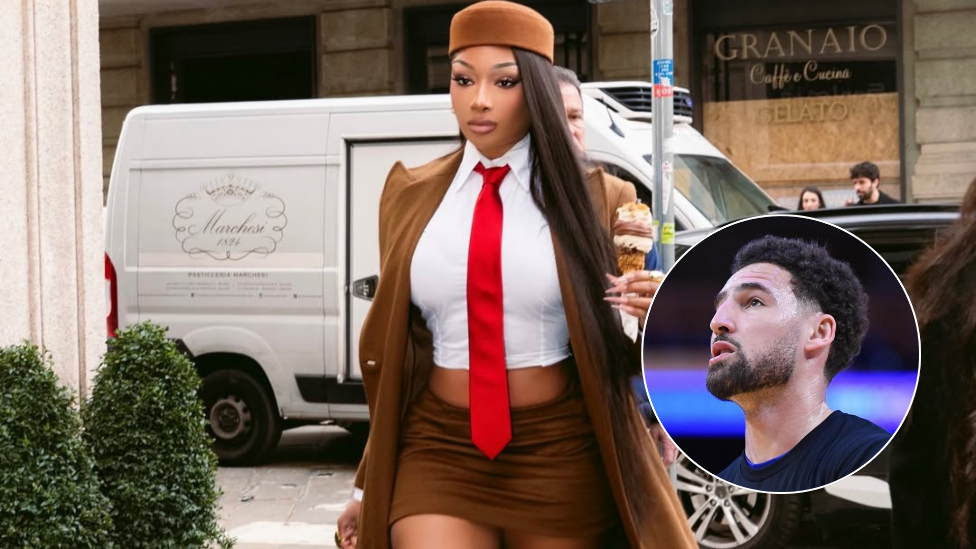 Klay Thompson and Megan Thee Stallion (Images via Instagram/@theestallion, @klaythompson)
