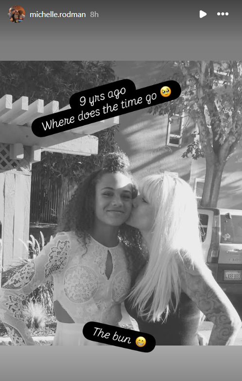Screenshot of Michelle Rodman's Instagram story