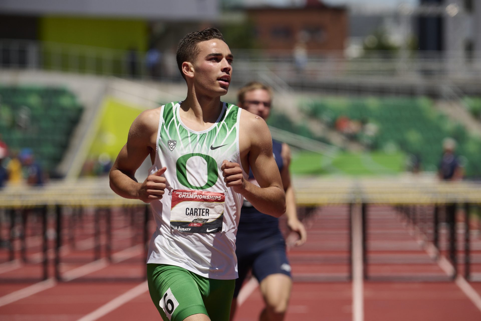 Oregon's Aiden Carter: Source: Imagn Images