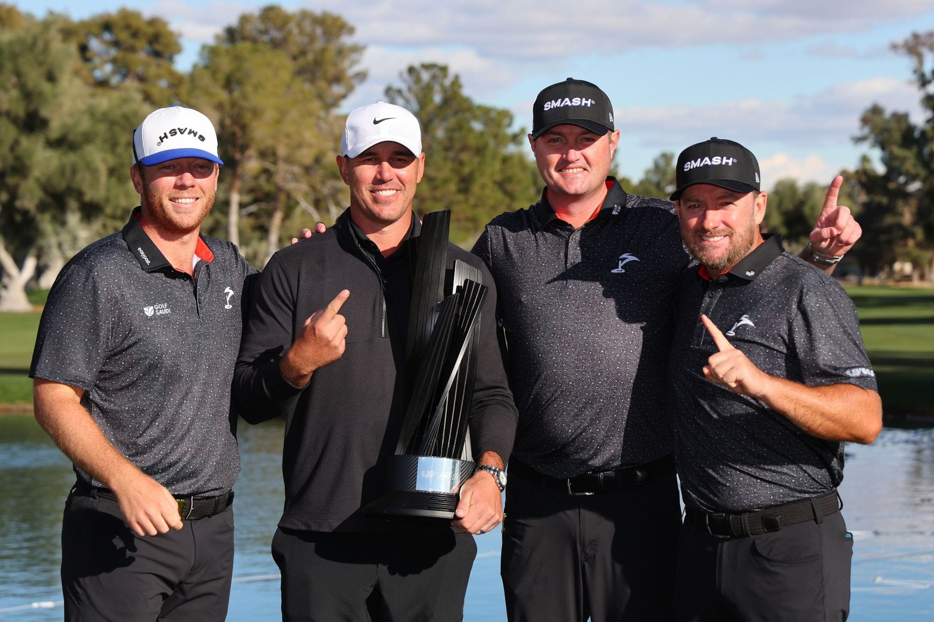 Brooks Koepka with his ex LIV teammates (Image Source: Getty)