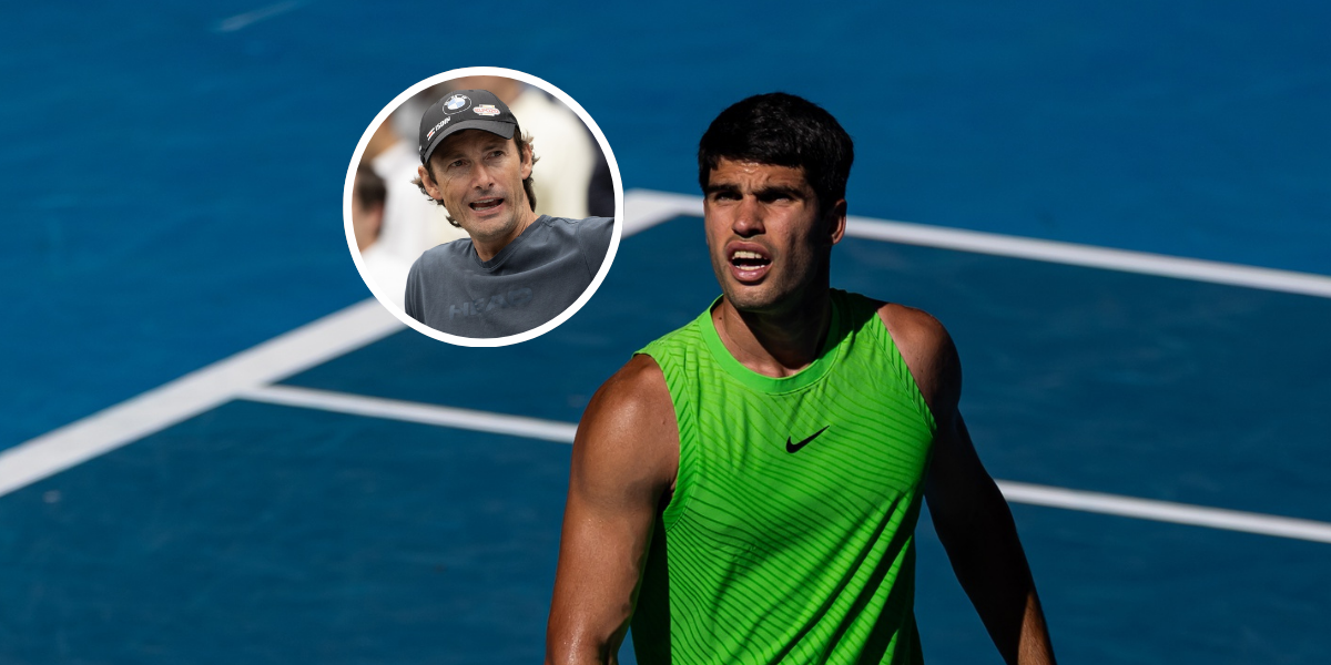Carlos Alcaraz (background), Juan Carlos Ferrero (inset), Sources: Imagn