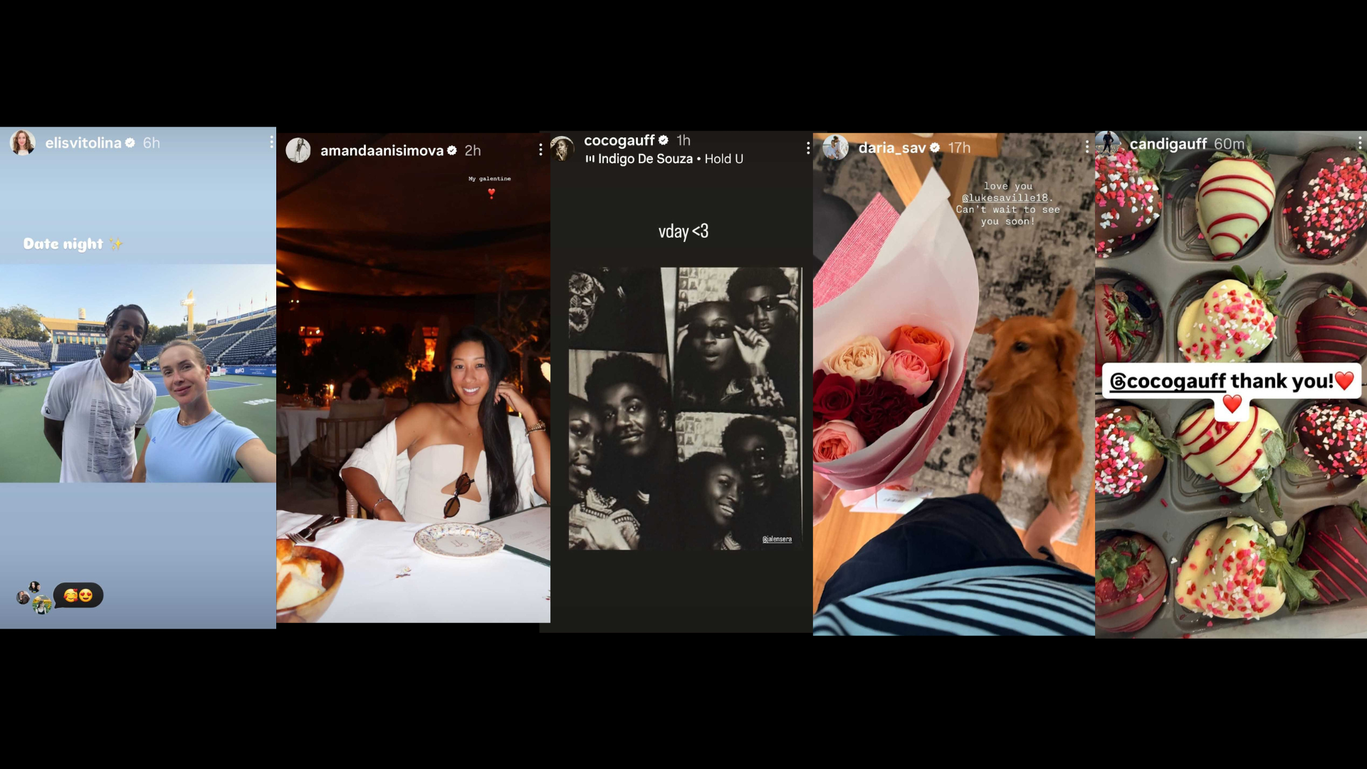 Some screenshots from the Instagram stories