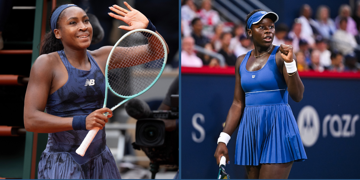 Coco Gauff (L) and Victoria Mboko. (Image credits: Imagn)