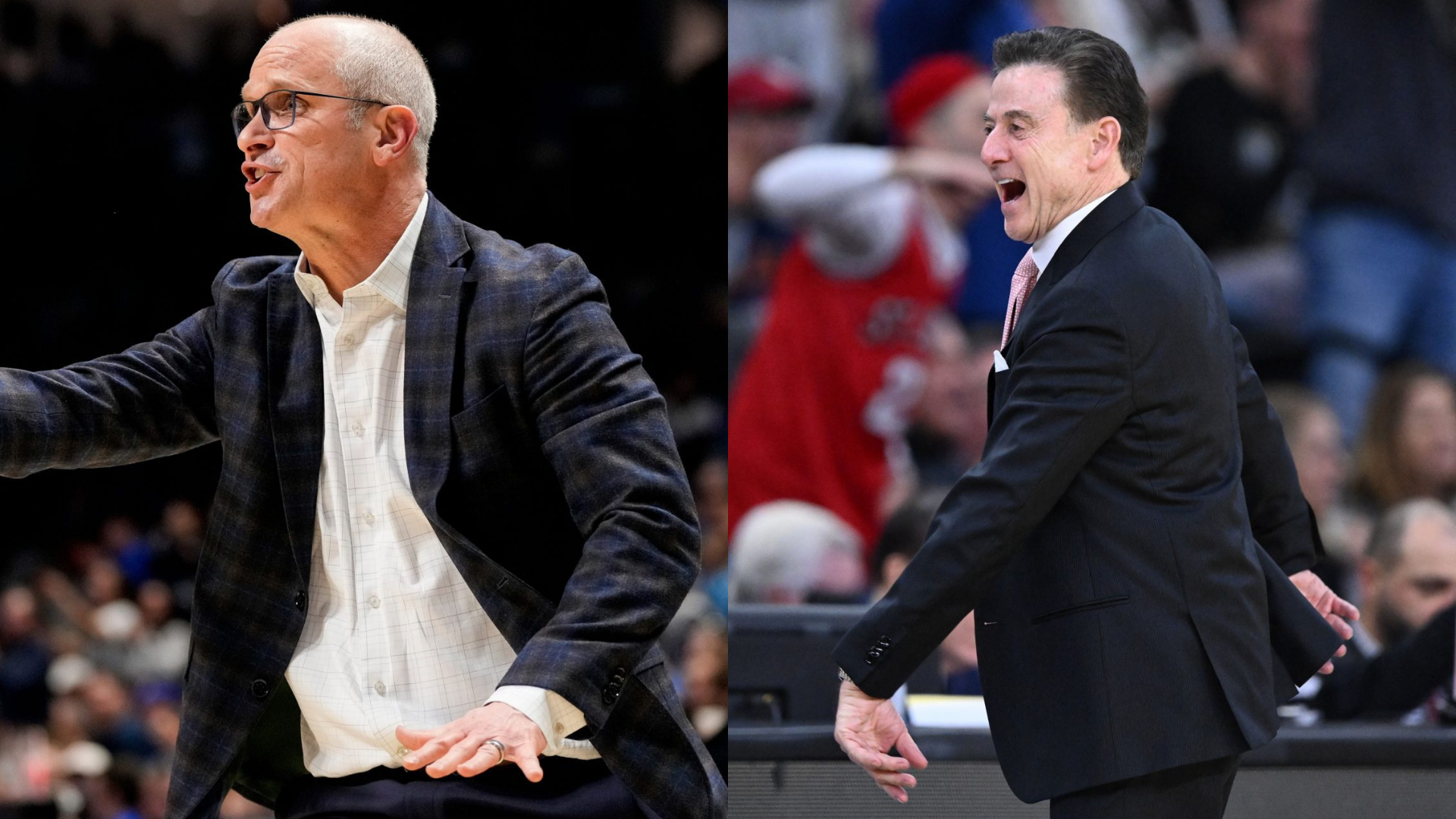 Dan Hurley and Rick Pitino -  Source: Imagn
