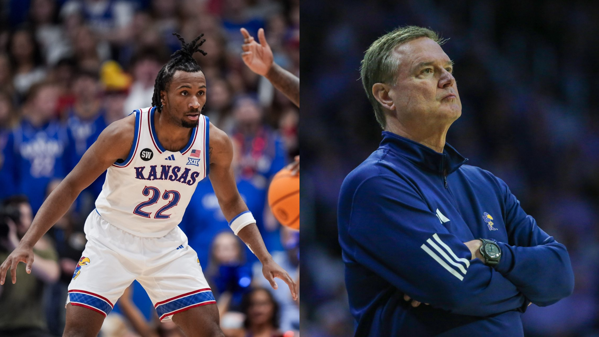 Darryn Peterson and Bill Self. - Source: Imagn