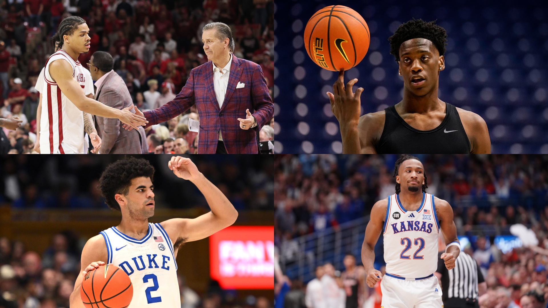 Darius Acuff Jr, John Calipari, AJ Dybantsa, Cameron Boozer, Darryn Peterson - Source: Imagn.