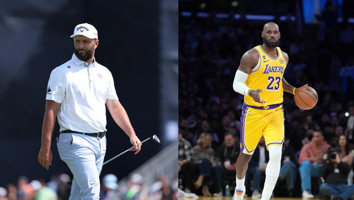 Jon Rahm and Lebron James (Image Credit: Imagn)