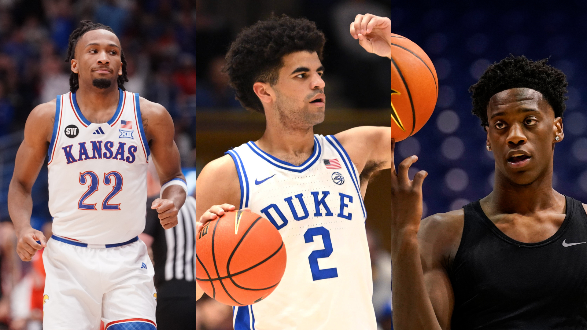 Darryn Peterson, Cameron Boozer, AJ Dybantsa - Source: Imagn